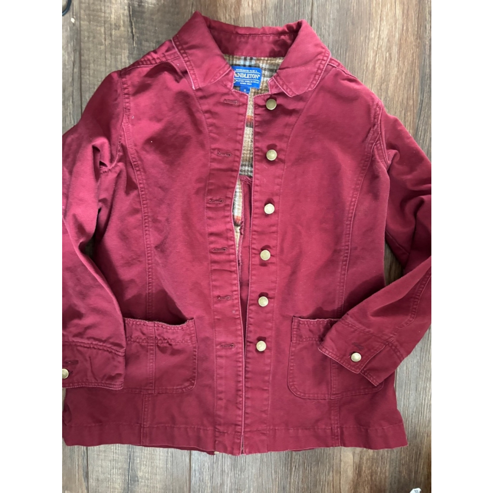 Women's Pendleton Jacket Size M Red - image 1